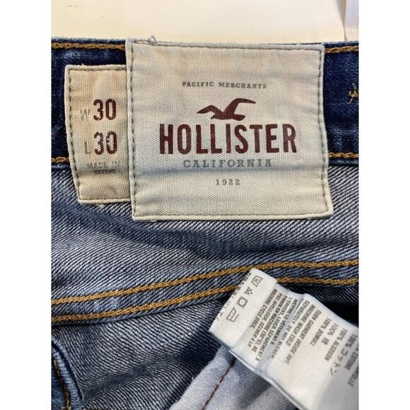 Hollister Men's Size 30x30 Button Fly Jeans Straight - Picture 6 of 7